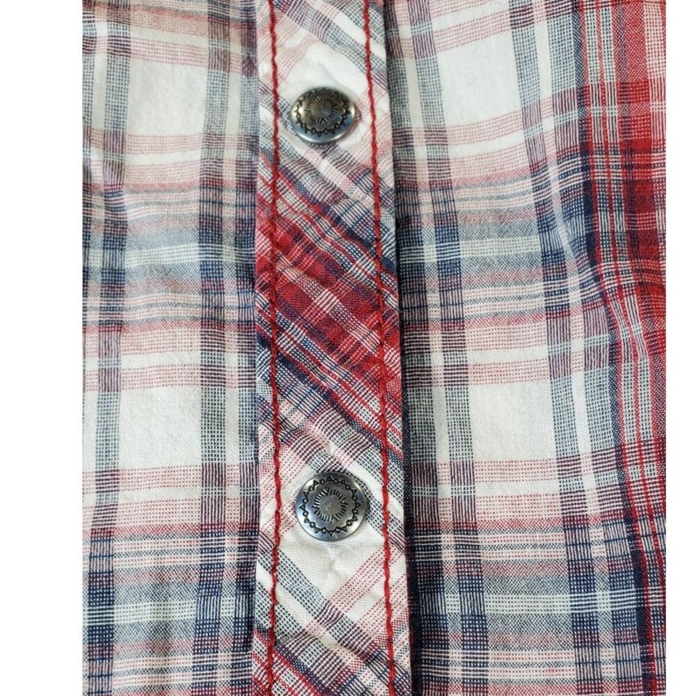 Ariat Women’s Plaid Western Shirt Small Pearl Snap Rodeo Cowgirl festival - Picture 4 of 10